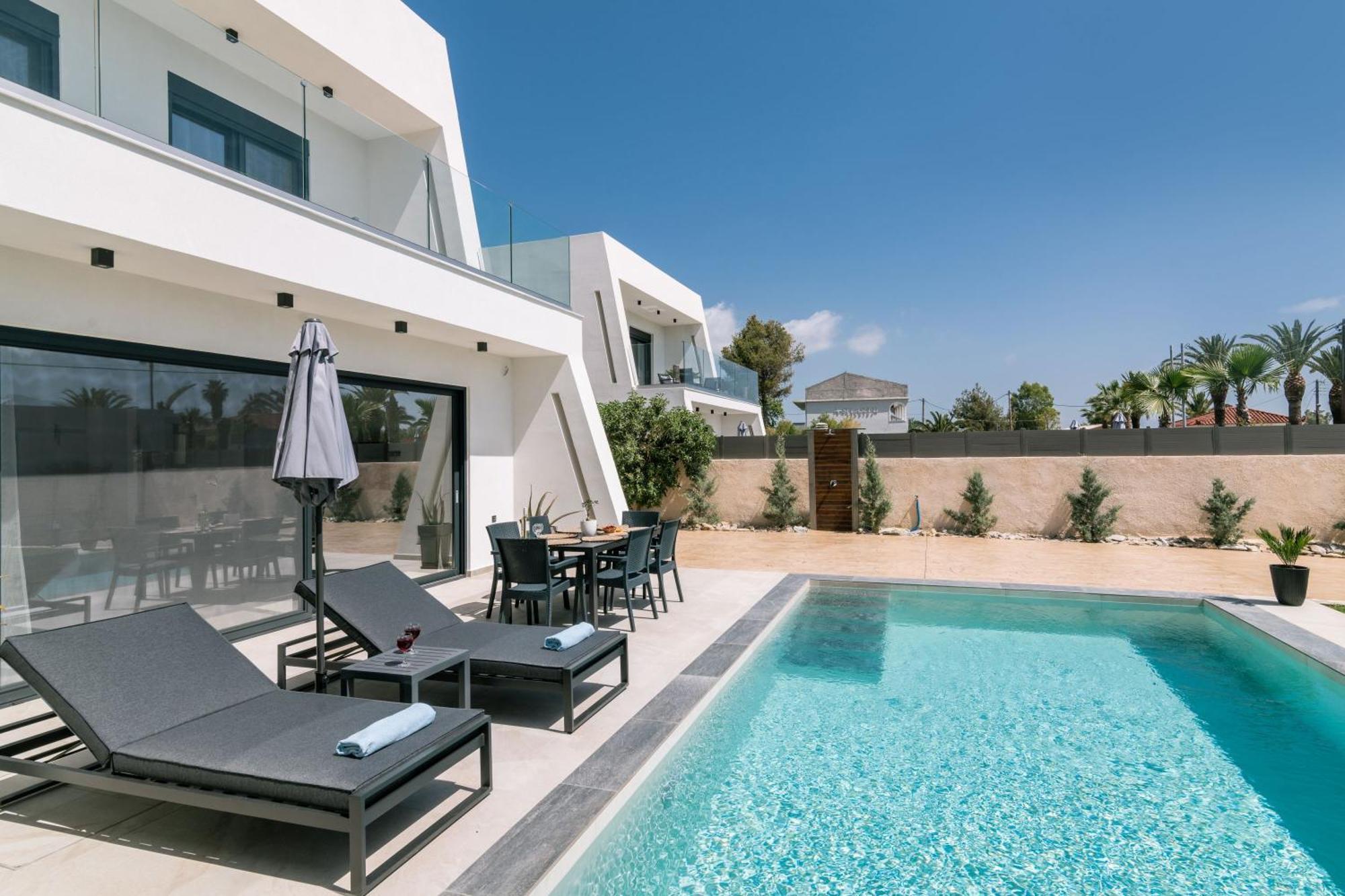 Sunwhite Villas - Private Pool & Cozy Atmosphere, By Zantewize Laganas Dış mekan fotoğraf